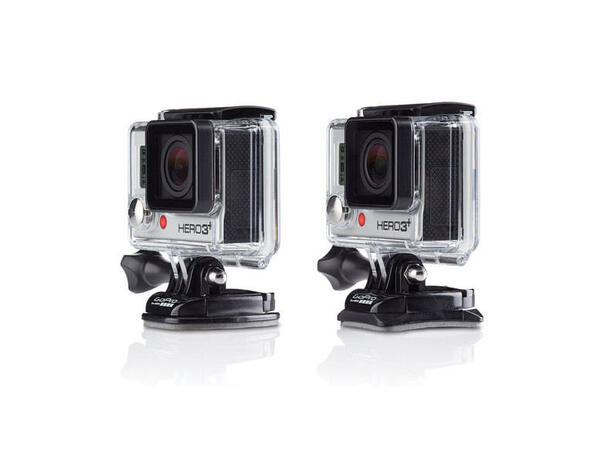 GoPro Flat + Curved Adhesive Mounts Buede og flate festebraketter til GoPro 